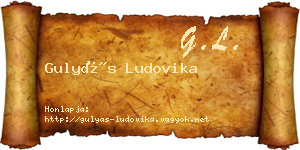Gulyás Ludovika névjegykártya